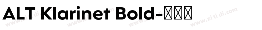 ALT Klarinet Bold字体转换